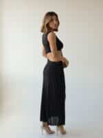 Vestido Shine Midi Preto - Imagem 2