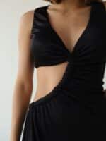 Vestido Shine Midi Preto - Imagem 3