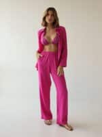 Calça Elástico Magenta