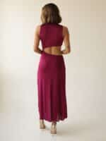 Vestido Shine Midi Magenta - Imagem 2