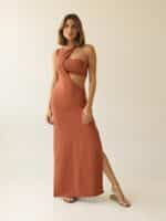 Vestido Gota Terracota