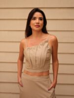 Cropped Conchê Areia