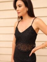 Cropped Mandala Preto