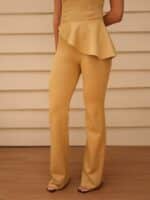 Calça Bootcut Bege - Imagem 3