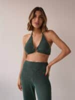 Top Fivela Verde Ocre