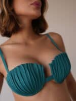 Top Conchas Nervuras Verde Ocre - Imagem 2