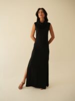 Vestido Gola Preto
