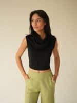 Cropped Gola Preto