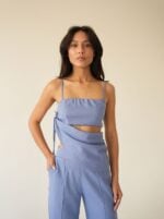 Blusa Lenço Celeste