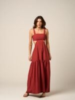 Vestido Linea Terracota