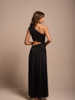 Vestido Drapeado Preto - Imagem 2