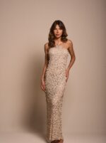 Vestido Escama Nude