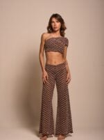 Calça Barrada Sépia