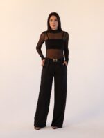 Calça Cetim Preto
