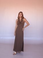 Vestido Frente Degagê Castanho - Imagem 4