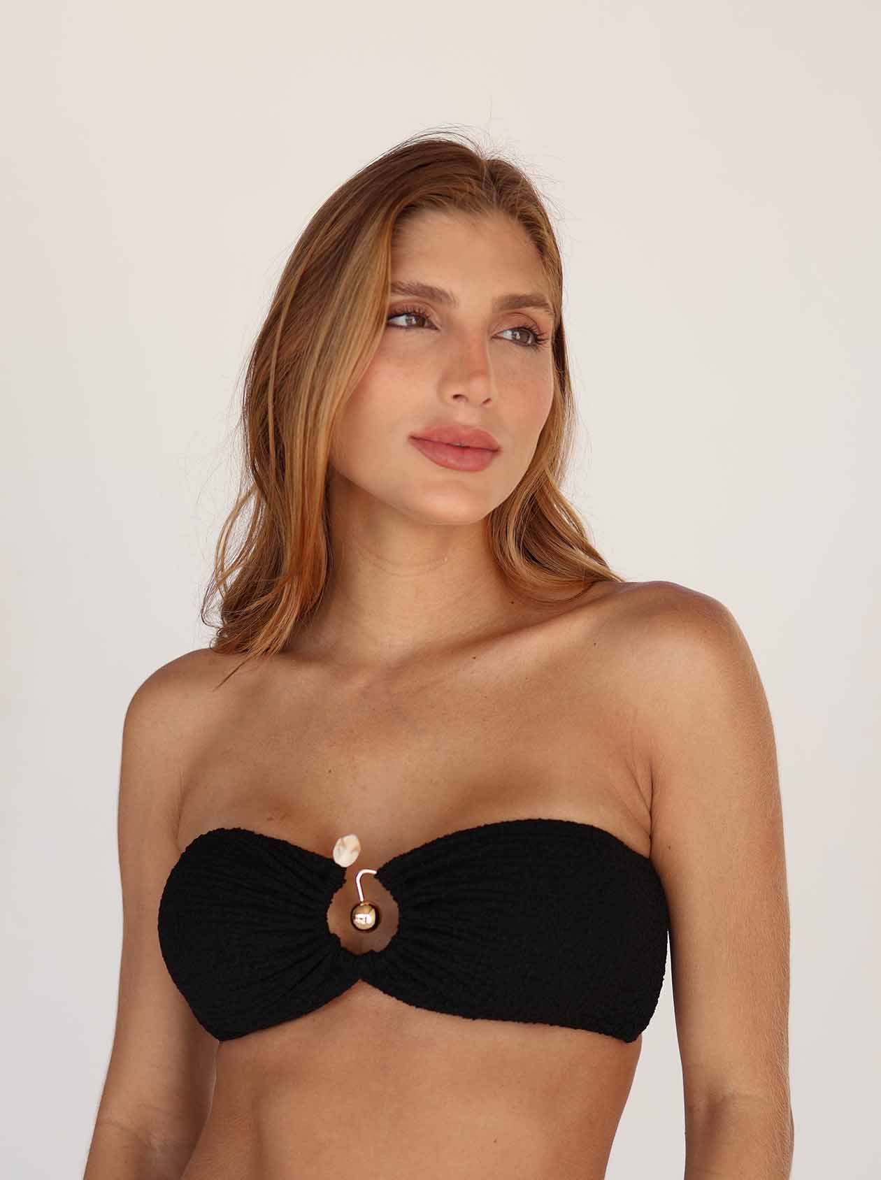 15572009932-img-7017.jpg Top Tricô Draped Preto - Imagem 1