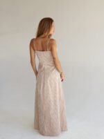 Vestido Busto Drapê Listras - Imagem 2