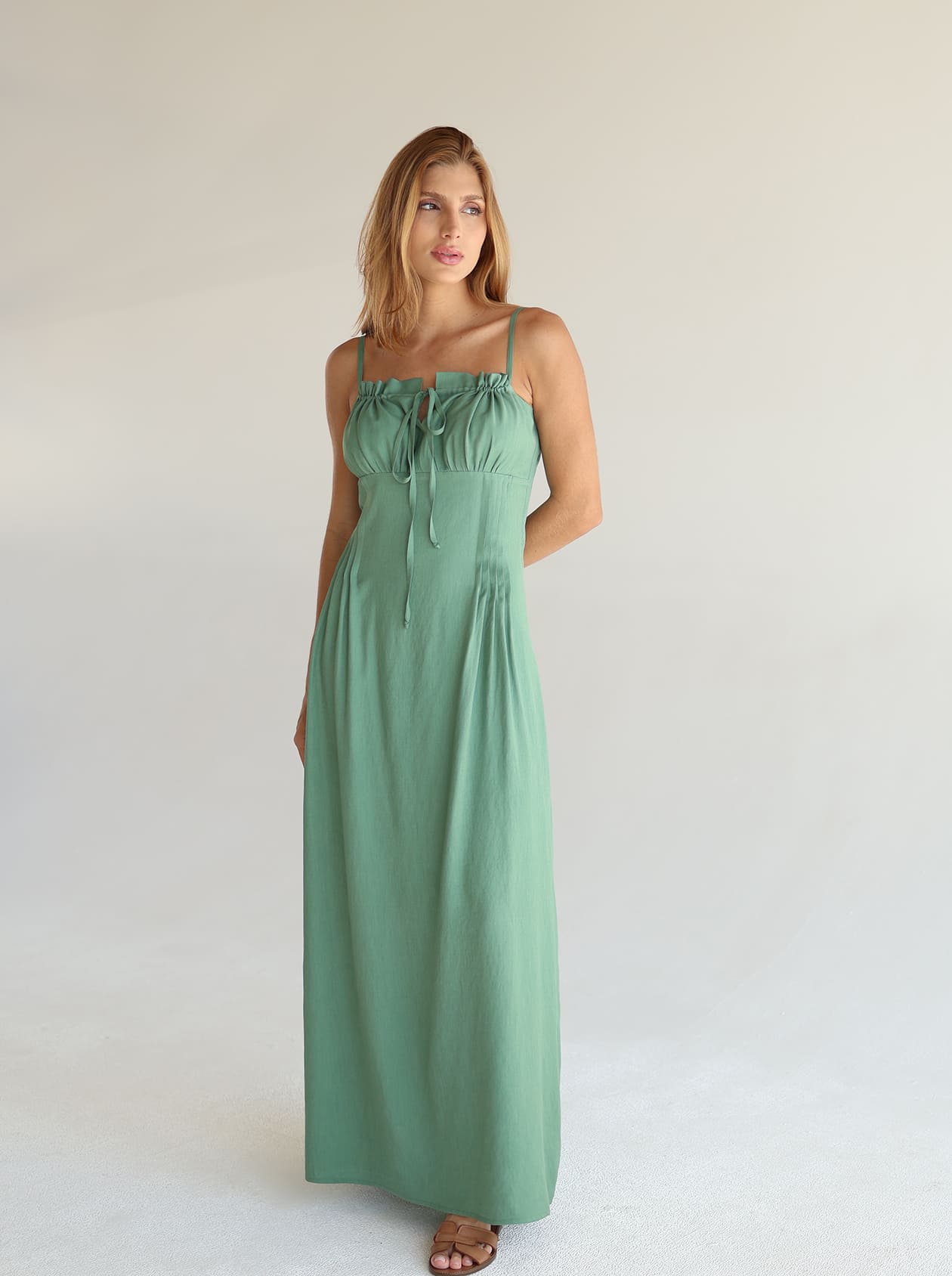 15595200935-img-1379.jpg Vestido Busto Drapê Nana - Imagem 1