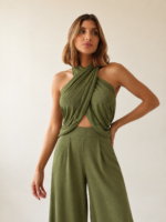 Cropped Cruzado Oliva